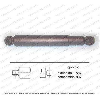 Par Amortiguador R/L Delantero Mazda B2600 G6 Sohc 1994 1995