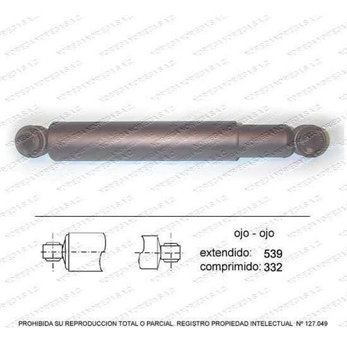 Par Amortiguador R/L Delantero Mazda B2600 G6 Sohc 1994 1995