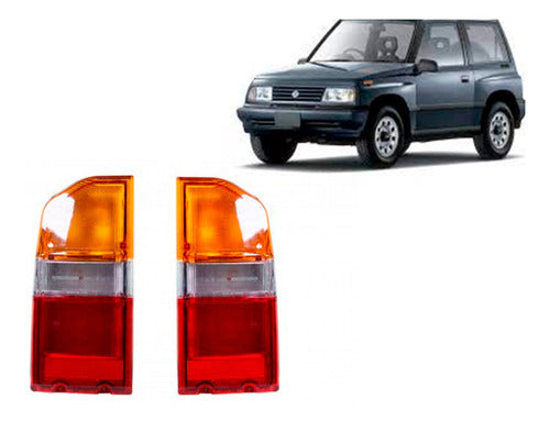 Par Foco Farol Trasero Suzuki Grand Vitara 1998 2005