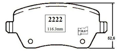 Pastilla Freno Delantero Renault Clio Iii 1.2 2005