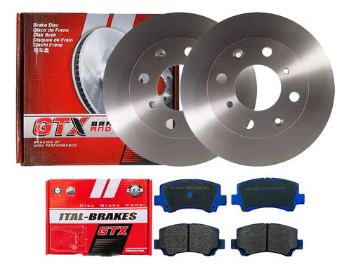 Discos Freno Con Pastilla Gtx Dfm Df-2500 2012 2014