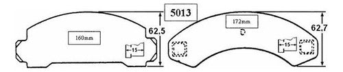 Pastilla Freno Delantero Ford Explorer 4.6 1991 1994