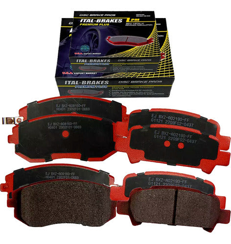 Kit Pastillas Delanteras + Traseras Freno Subaru Baja Sport 2003 2007