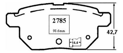 Pastilla Freno Trasero Jac Motors S3 1.6 2016
