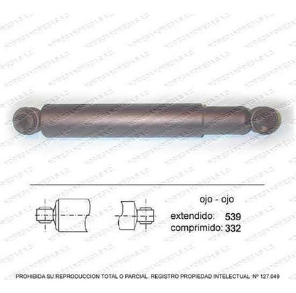 Par Amortiguador R/L Delantero Mazda B2900 W9 Sohc 2001