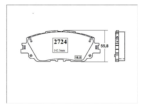 Pastilla Freno Delantero Lexus Es350 3.5 2018