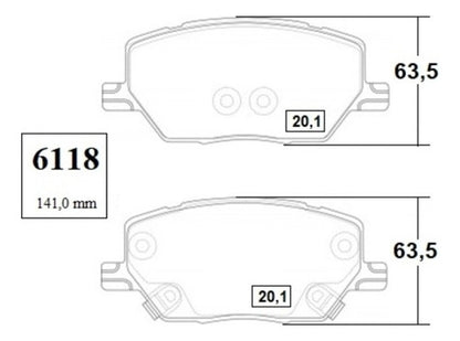 Pastilla Delanteras Jeep Renegade 1.7 2015 2019