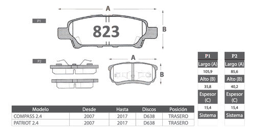 Discos Freno Con Pastilla Jeep Patriot 2006 2017