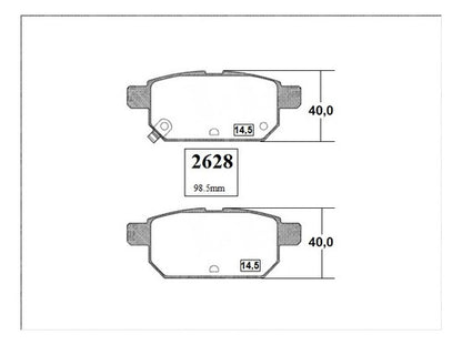 Pastilla Freno Trasero Suzuki Swift 1.4 2011 2014