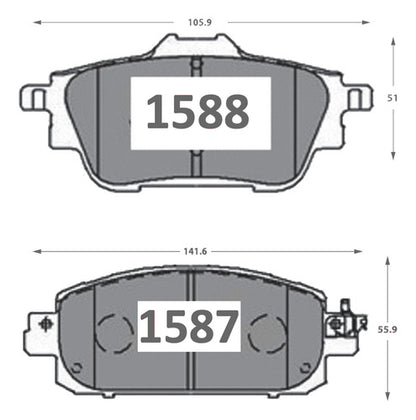 Pastilla Freno Gtx Nissan Sentra 2019 2024 Kit