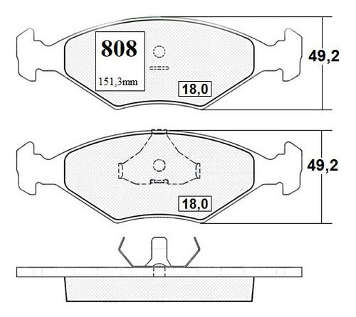 Pastilla Freno Delantero Fiat Palio 1.6 1999 2004