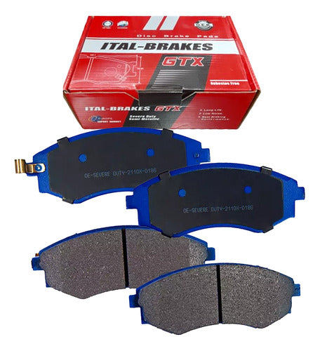 Kit Pastillas Delanteras + Traseras Freno Gtx Hyundai Sonata 2000 2006