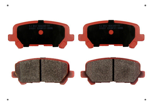 Pastilla Freno Ital Brakes Trasero Honda Pilot 2009 2009