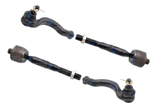 Brazo Axial Mitsubishi L200 2016 2019 + Terminales Kit 4 Pza