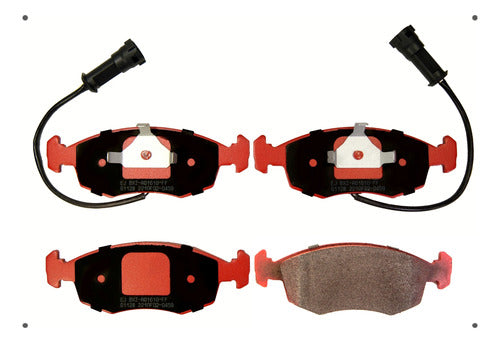 Pastilla Freno Ital Brakes Delantero Fiat Palio Ii 2000 2004