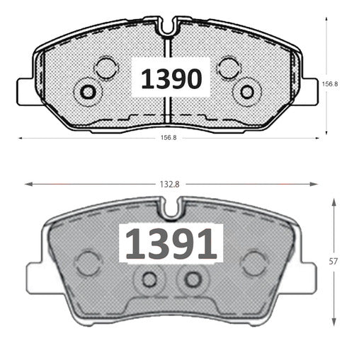 Kit Pastillas Delanteras + Traseras Freno Hyundai Solati H350 2017 2022