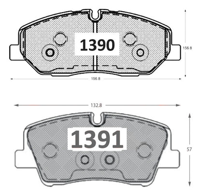 Kit Pastillas Delanteras + Traseras Freno Hyundai Solati H350 2017 2022