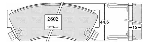 Pastilla Freno Delantero Suzuki Forza 1.3 1985 1987