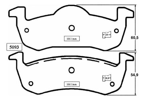 Pastilla Freno Trasero Ford Expedition 5.4 2007 2010