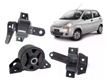 Set Soporte Motor Chevrolet Spark 1.0 2006 2009 3 Uds