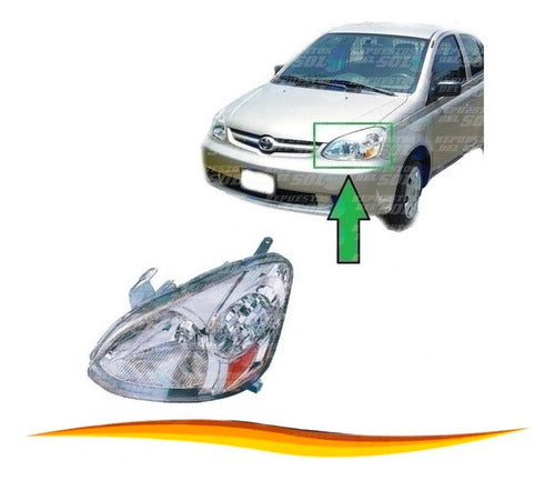Optico Izquierdo Toyota Yaris 2003 2005 Sedan