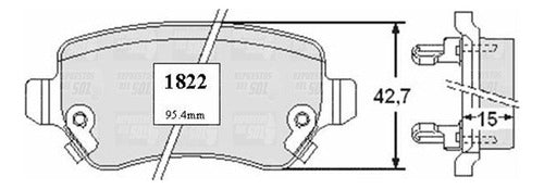 Pastilla Freno Trasero Chevrolet Astra Opc 2.0 2008 2012