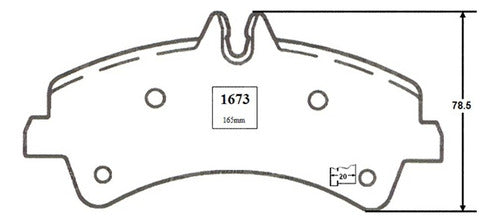 Pastilla Freno Trasero Mercedes Sprinter 413 2006 2013
