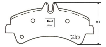 Pastilla Freno Trasero Mercedes Sprinter 413 2006 2013