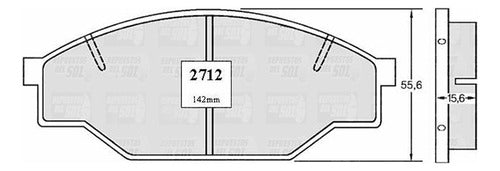 Pastilla Freno Delantero Toyota Hiace 2.0 1996 2001