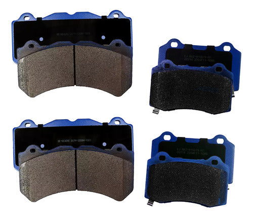 Kit Pastillas Delanteras + Traseras Freno Gtx Jeep Grand Cherokee 2012 2019