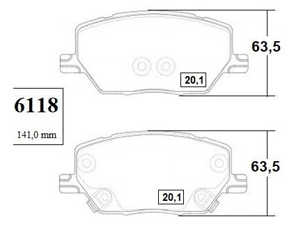 Pastilla Freno Delantero Jeep Compass 2.4 2018