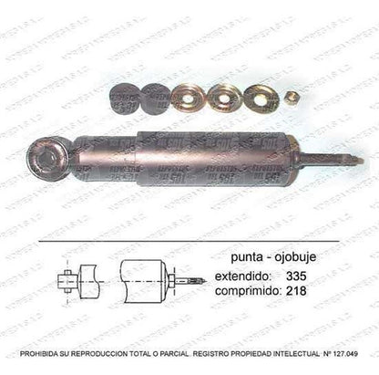 Par Amortiguador R/L Delantero Terrano D22 2.5 2002