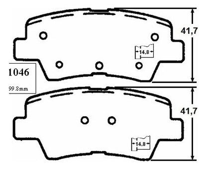 Pastilla Freno Trasero Ssangyong Korando 1.5 2021