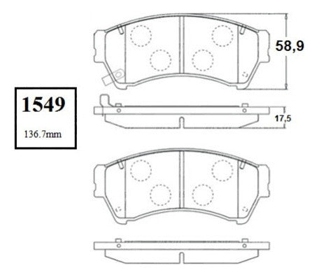 Pastilla Freno Delantero Mazda Mazda 6 2008 2012