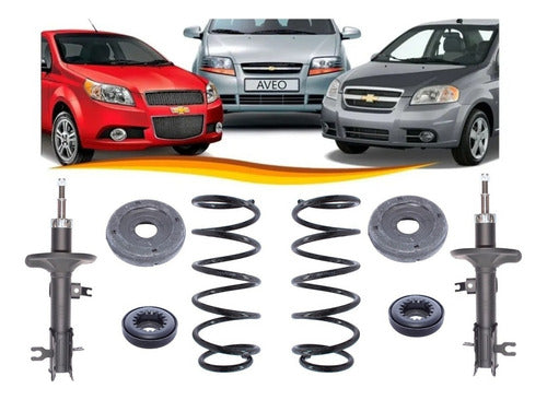 Par Amortiguador Delantero Chevrolet Aveo 2004 2016 Par