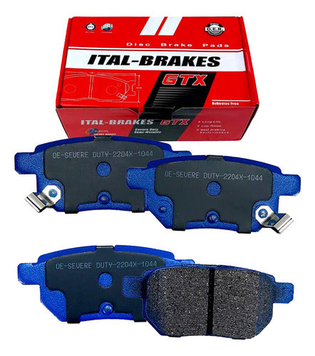 Kit Pastillas Delanteras + Traseras Freno Gtx Brilliance V3 2016 2021