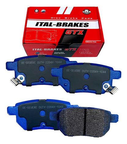 Kit Pastillas Delanteras + Traseras Freno Gtx Brilliance V3 2016 2021