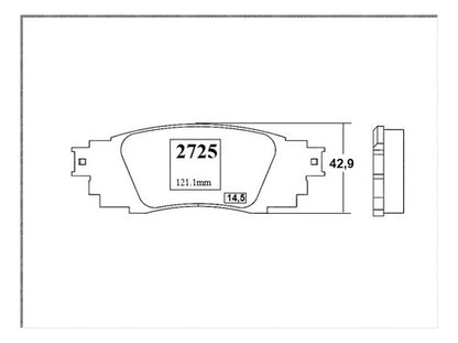 Pastilla Freno Trasero Toyota Rav4 2.5 2019