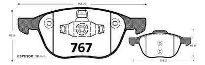 Discos Freno Con Pastilla Delantera Mazda 5 2005 2016