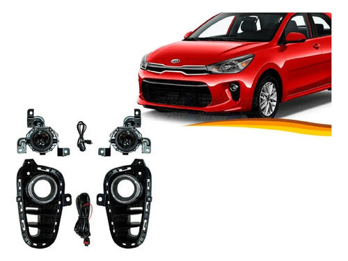 Kit Neblineros Kia Rio 2017 2020 Hatchback / Sedan