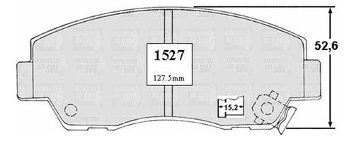 Pastilla Freno Delantero Mazda B2600 4g54 1987 1994