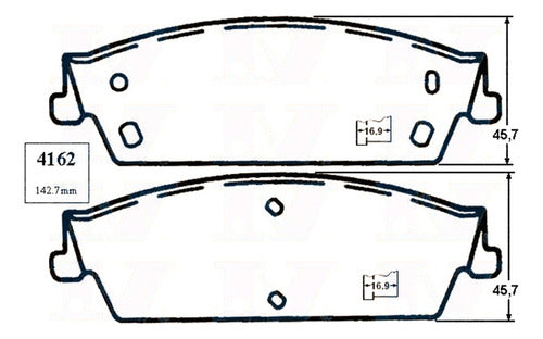 Pastilla Freno Trasero Chevrolet Tahoe 5.3 2007 2014