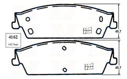 Pastilla Freno Trasero Chevrolet Tahoe 5.3 2007 2014