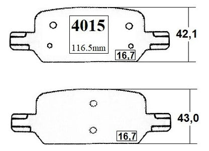Pastilla Freno Trasero Chevrolet Colorado 2.8 2021