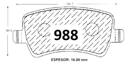 Pastilla Freno Land Rover Freelander 2011 2015