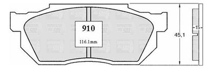 Pastilla Freno Delantero Honda Civic Crx 1984 1987