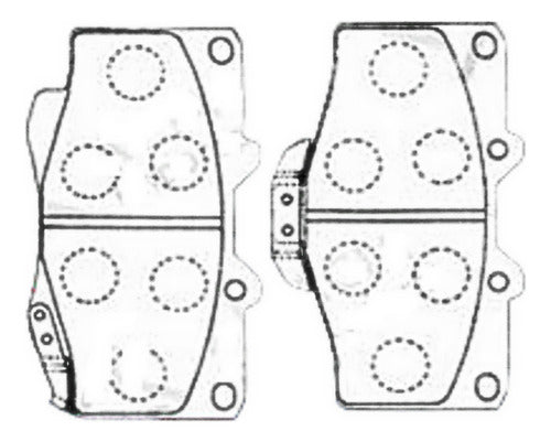 Pastilla Freno Delantero Toyota Hilux 2.4 2rzfe 1998 2006