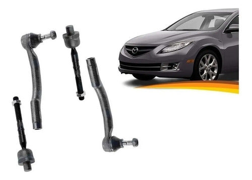 Brazo Axial Mazda 6 2008 2014 + Terminales Kit X 4