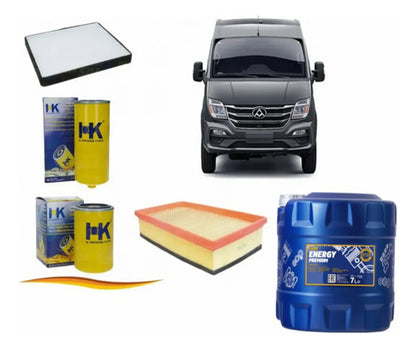 Kit Filtros Maxus V80 2.5 2018 2022 + Aceite