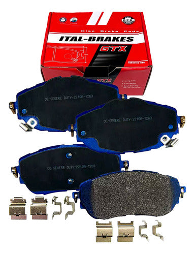 Kit Pastillas Delanteras + Traseras Freno Gtx Toyota Corolla 2013 2021